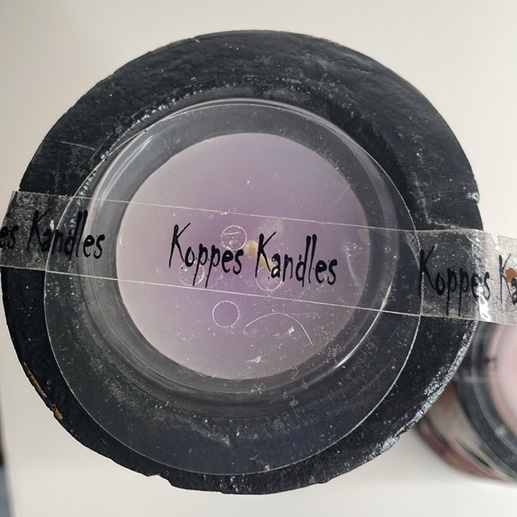 Koppes Kandles tiki style carved and hand painted votive holder set with flowers - Picture 6 of 9